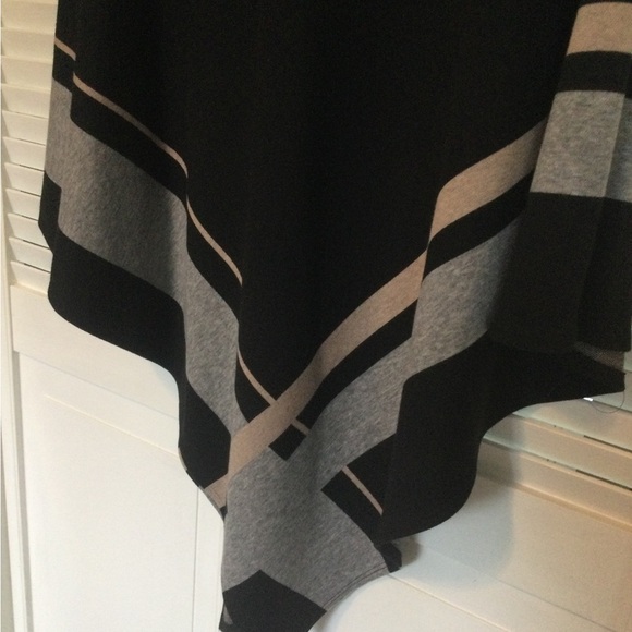 Joseph Ribkoff Cape, One Size, Black - Picture 6 of 7